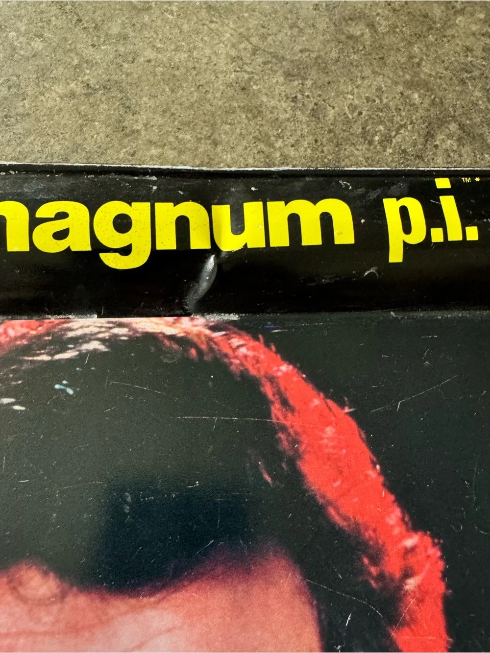 1982 Magnum P.I. Metal Folding Dinner Tray SUPER RARE Licensed TV Collectible